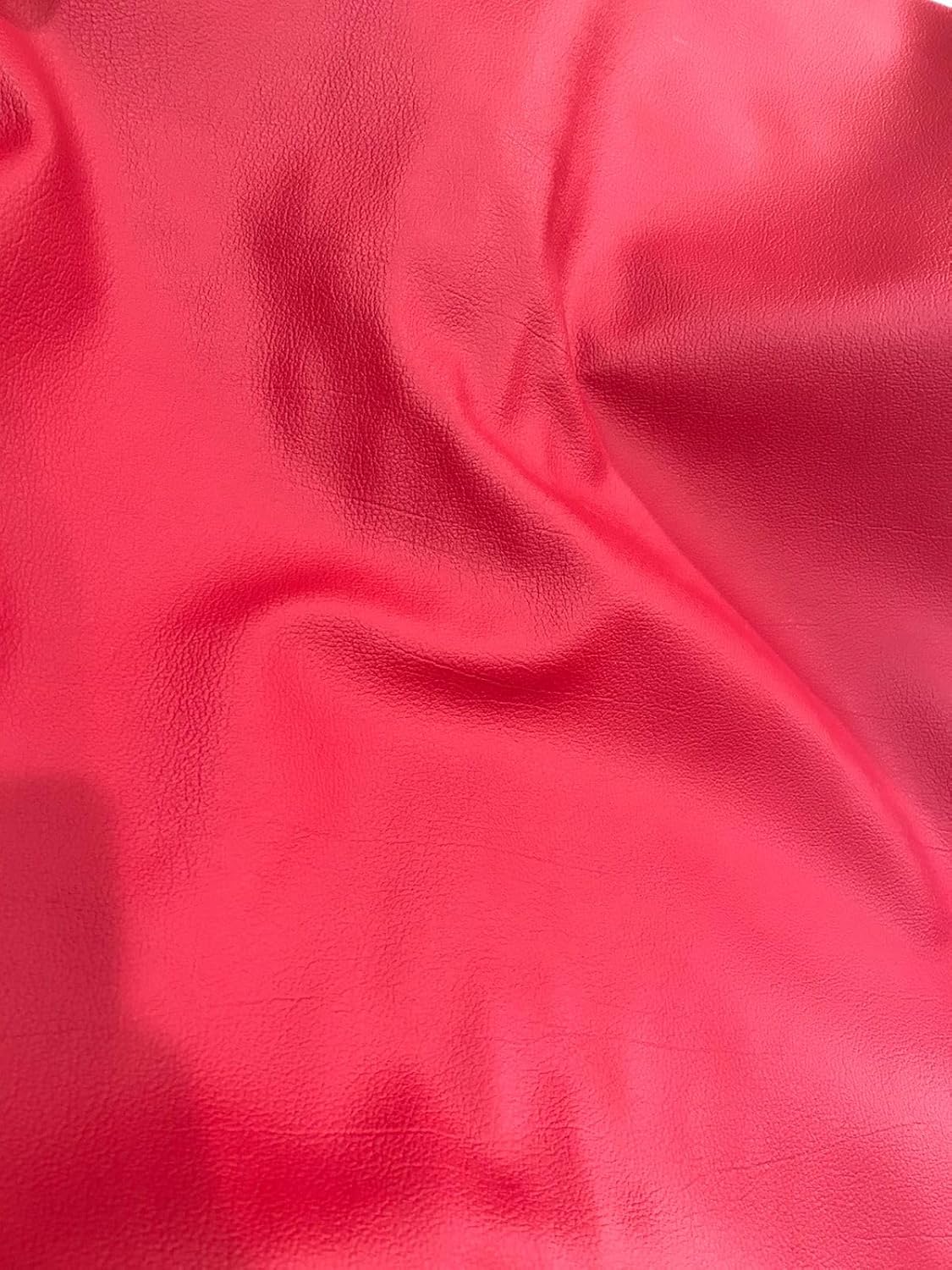 Red Rexine Faux Leather Fabric, 140cm Width, 75 per Meter