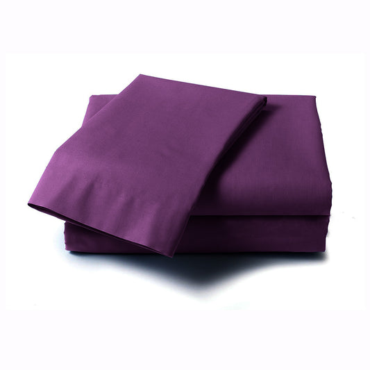 Elegant Bed Sheet with Pillow Covers β Soft, Durable, and Stylish Set, Purple