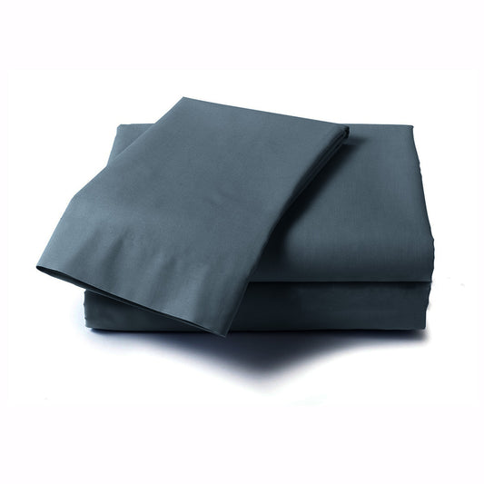 Elegant Bed Sheet with Pillow Covers – Soft, Durable, and Stylish Set, Dark Gray