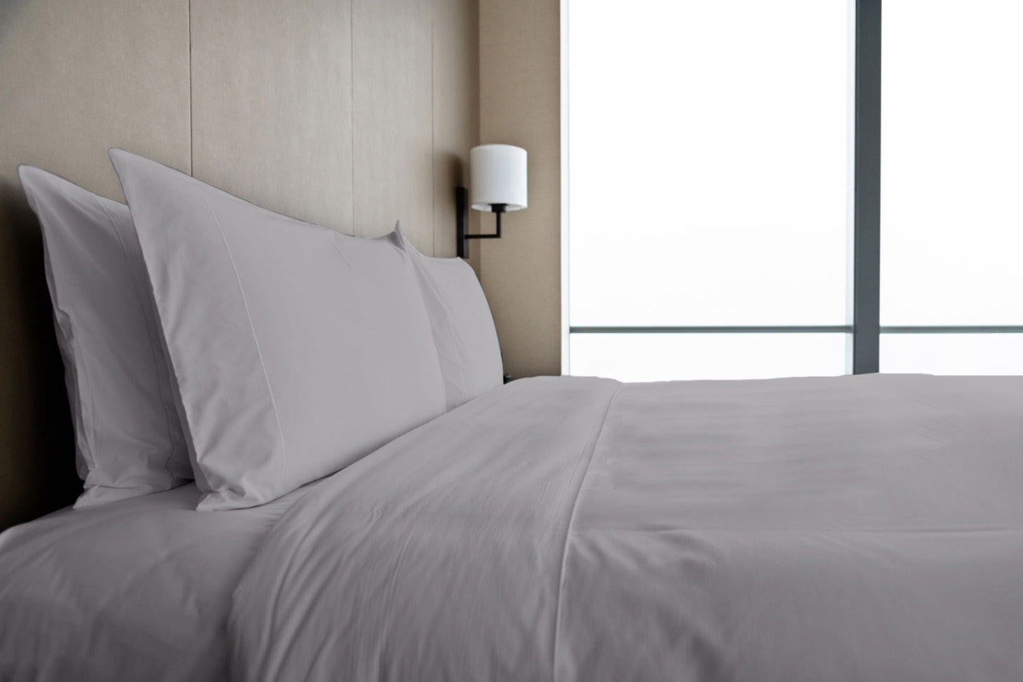 Elegant Bed Sheet with Pillow Covers – Soft, Durable, and Stylish Set, Silver