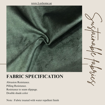 Upholstery Fabric for Chair, Sofa 140cm Width, 93 dh per Meter (Green) Cut by Mtr