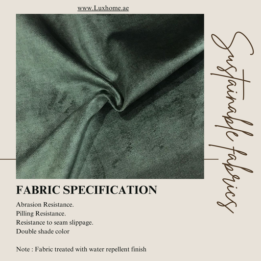 Upholstery Fabric for Chair, Sofa 140cm Width, 93 dh per Meter (Green) Cut by Mtr