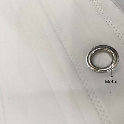 Marble Print Shower Curtain, 180 x 180 cm, Waterproof Fabric with Metal Grommets 12 Pack Plastic Hooks