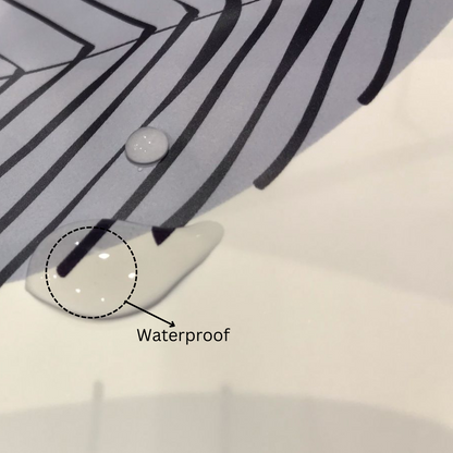 Waterproof Shower Curtain, 100% Polyester with Metal Grommets, High Quality, White 180x180cm With 12 pcs ring